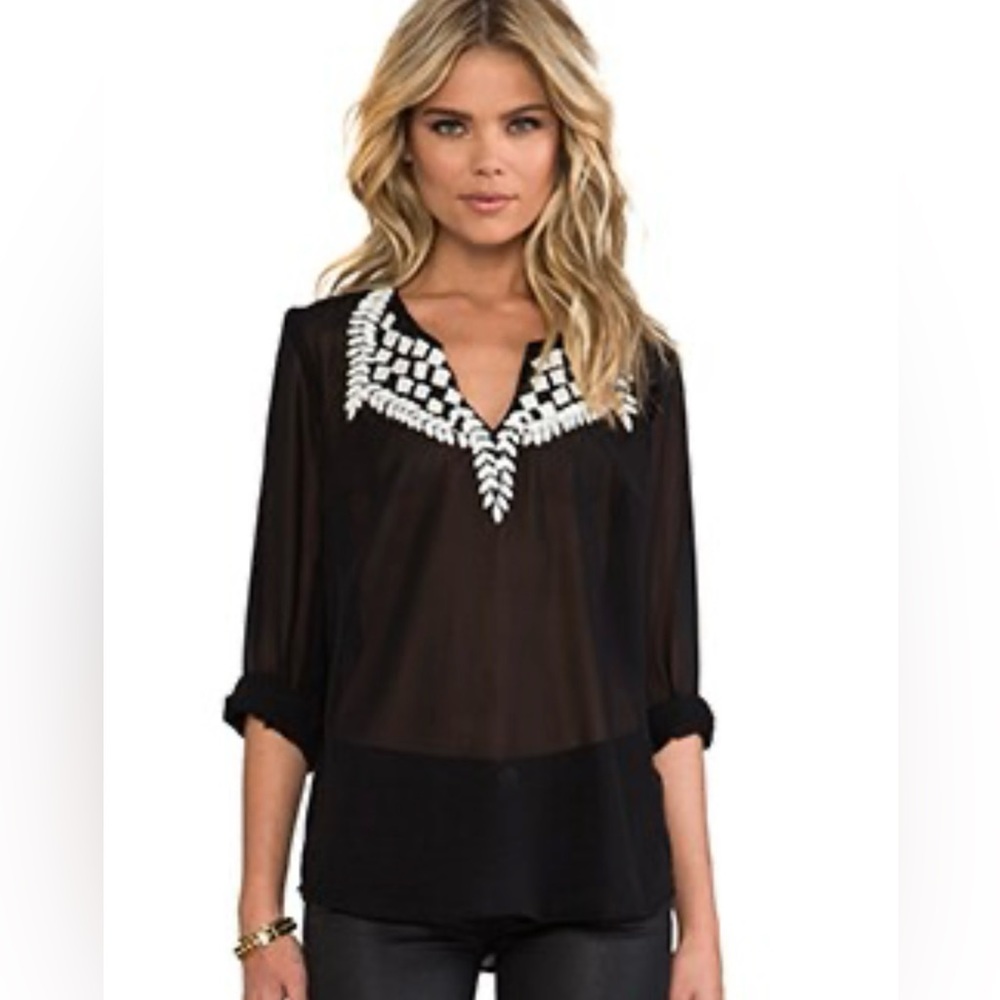TRACY REESE Sheer Tunic